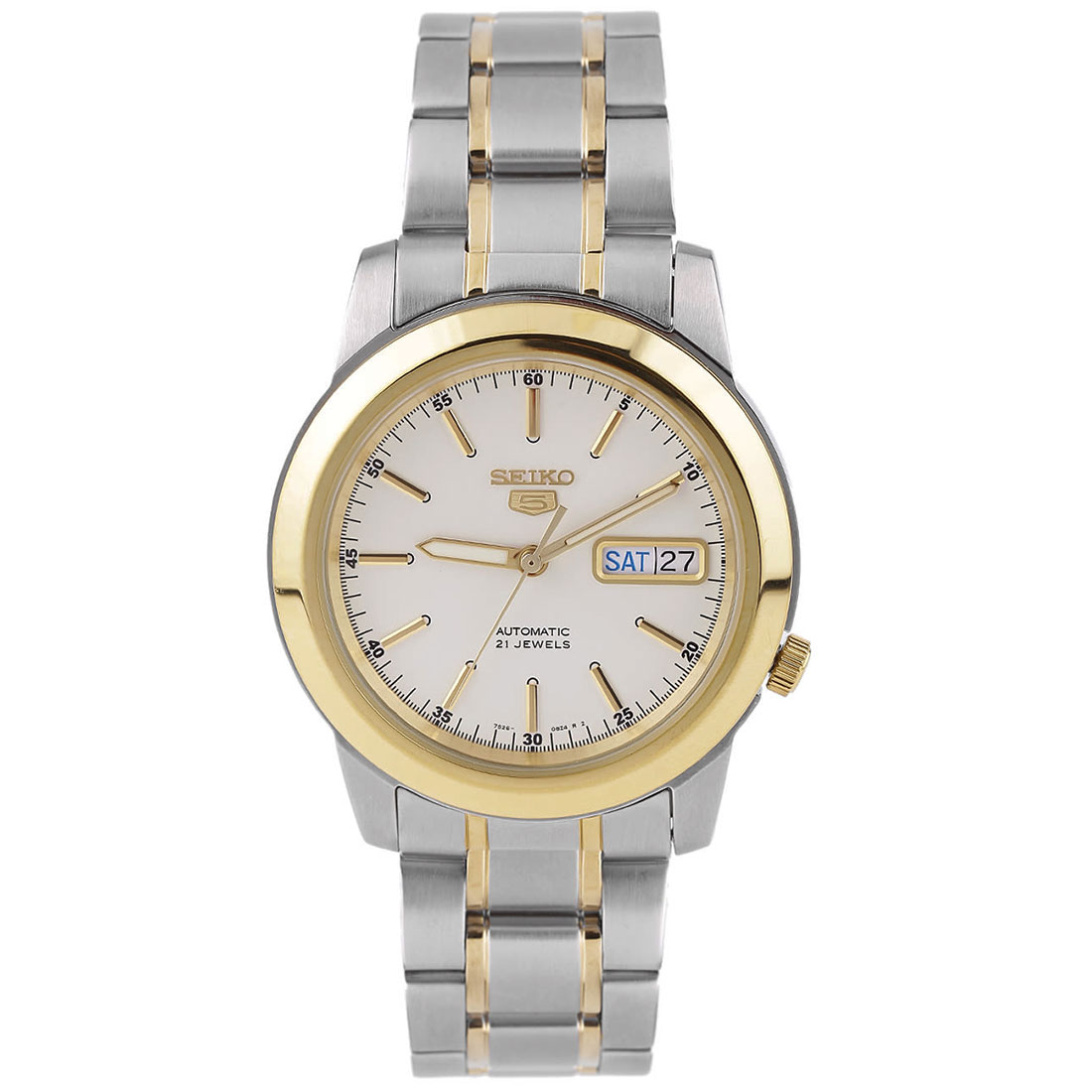 Seiko 5 SNKE54K1 SNKE54K SNKE54 Automatic Two Tone Stainless Steel Watch