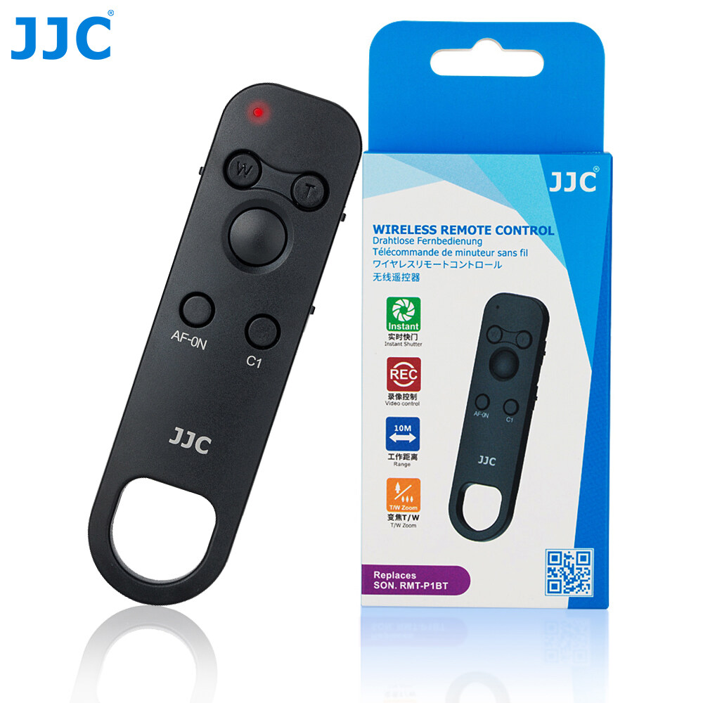 JJC RMT-P1BT Bluetooth Wireless Remote Control Commander for Sony A7RV ZV-1F A7IV ZV-1 RX100VII ZV-E10 A7C A6100 A6600 A1 A7RIV A7SIII A9II Camera