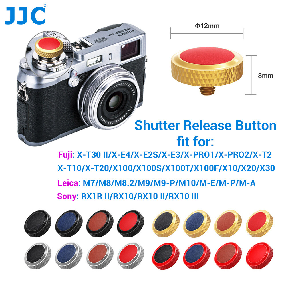 JJC Camera Shutter Release Button for Fujifilm X-T30II, X-E4, X-E2S, X-E3, X-PRO2, X-T2, X-T10, XT20, X100, X100S, X100T, X100F, X10, X20, X30 for Leica M10, M9, M8, M7, M-E, M-P for Sony RX10 Series,