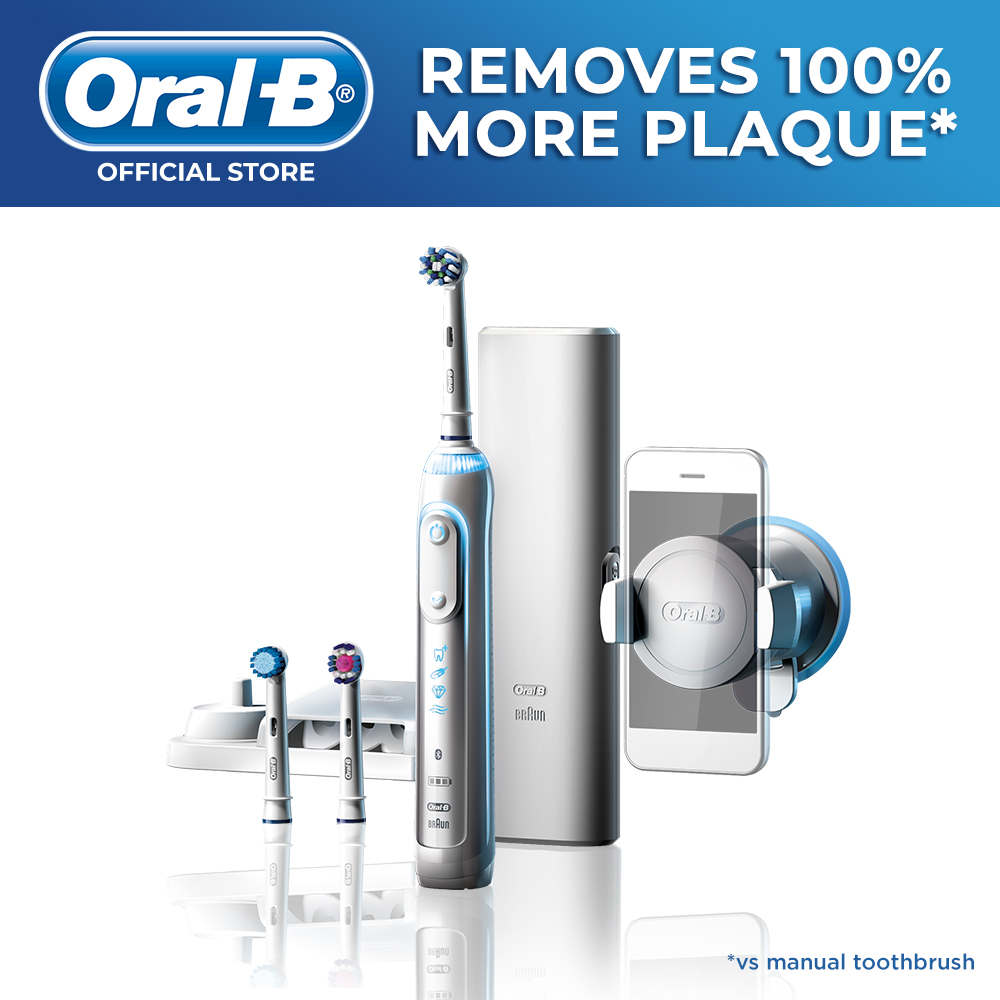 Oral-B Genius 8000 White Electric Toothbrush Powered by Braun