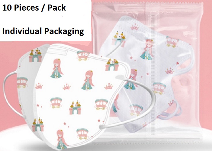 Individual Pack 3D 4 Layers Kids Face Disposal Mask (4 - 9 Years Old)