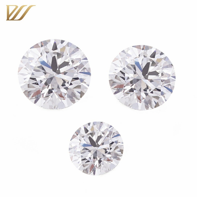 Round Cut Lab Grown Diamond HPHT White GH Color Si 12.5pieces 5mm Combine With Moissanit 1-7mm Moissanite With DHL Fast Shipping