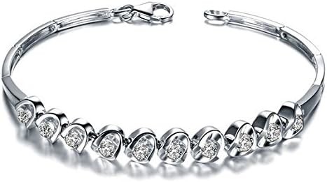 GOWE Designer 1.2 CT Certified SI/I-J Diamond 18K White Gold Chain Bracelet Jewelry Bracelets BRACLETS Bangle