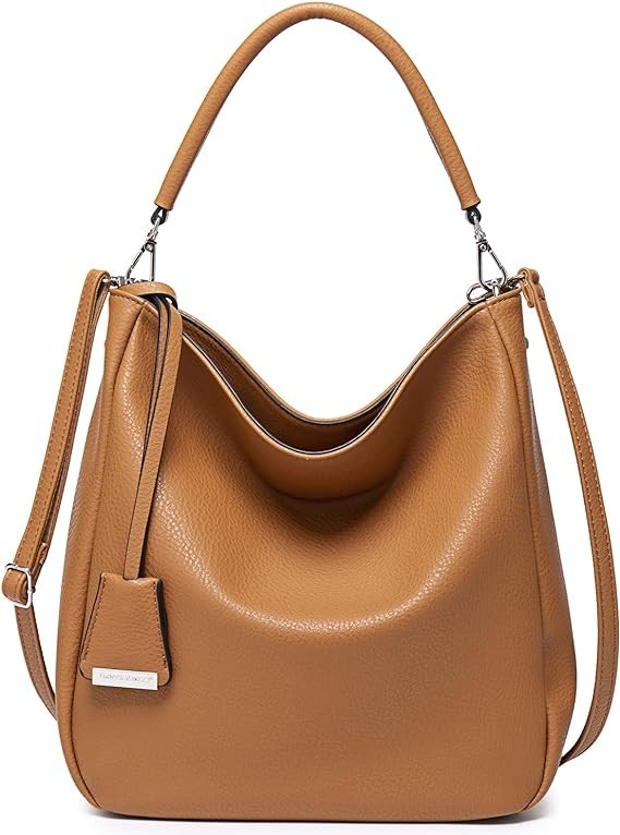 DAVIDJONES Women's Soft Faux Leather Hobo Bags Tote Handbags Medium Crossbody Purses Shoulder Bag Top-Handle Satchel