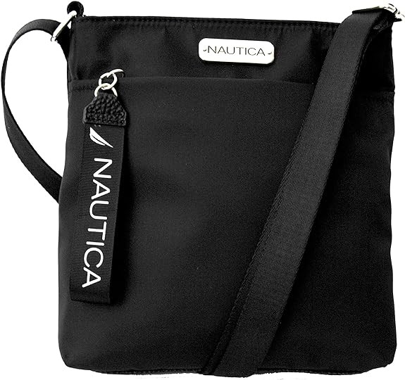 Nautica Womens Diver Nylon Small Womens Crossbody Bag Purse With Adjustable Shoulder Strap