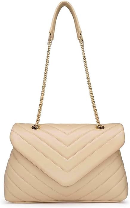 PRETTYGARDEN Women’s Fashion Crossbody Bags Lightweight Adjustable Chain Strap Quilted Designer Handbags Shoulder Bag